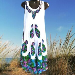 Studio M Tropical Vacation Dress One Size Fits Most. Flowy. Mumu. Multicolor